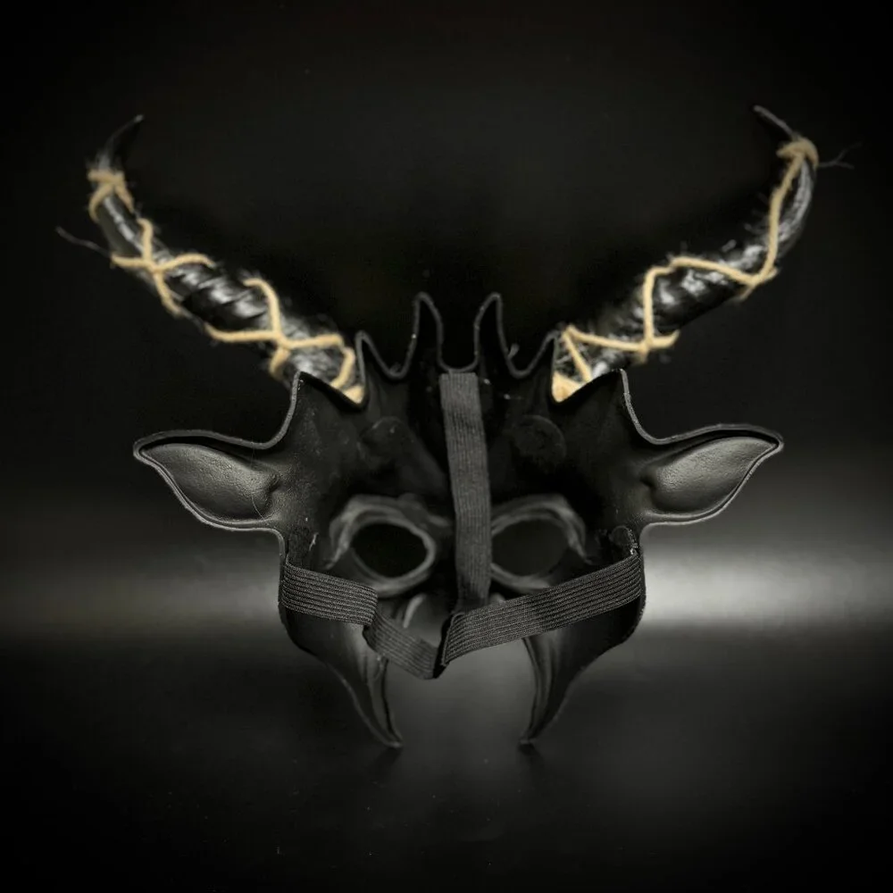 Krampus Ram Goat Demon with Horns Devil Halloween Masquerade Masks Party